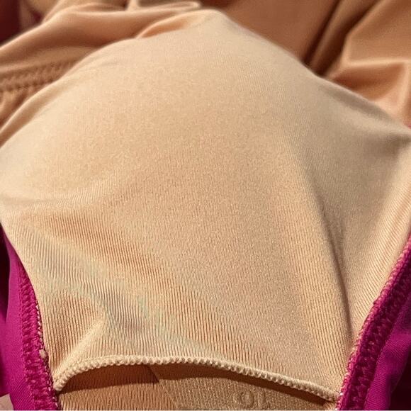 J Crew Ruched Ruffle One-Piece Swimsuit Radiant Fuchisa - Picture 12 of 14